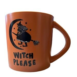NET Hyde and Eek! 2022 Halloween Orange and Black Witch Please Mug